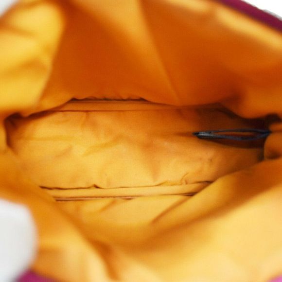 Hermes Fuchsia Pink Bolide Mini Pouch Cosmetic Cotton Canvas - Picture 8 of 13